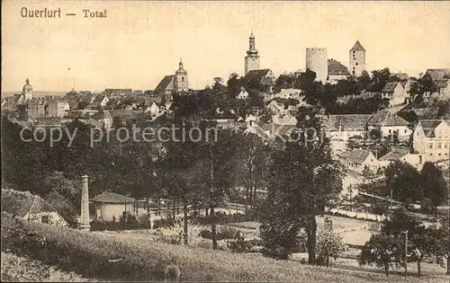 Querfurt Ansicht Kirche Turm Burg Kat. Querfurt