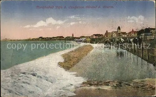 Doese Strand Sturm Kat. Cuxhaven