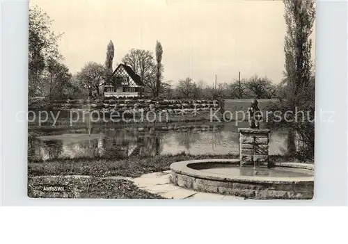 Amriswil TG Park mit Brunnen und Weiher Kat. Amriswil