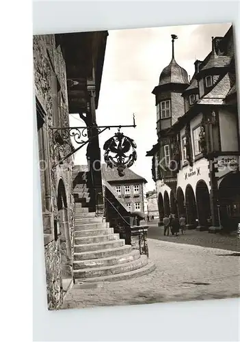 Goslar Rathaus Freitreppe Kat. Goslar