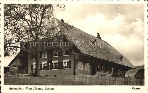 Bernau Schwarzwald Geburtshaus Hans Thoma Kat. Bernau im Schwarzwald