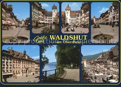 Waldshut Tiengen Stadttor Altstadt Rhein