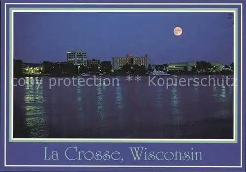 La Crosse Wisconsin Skyline from Pettibone Kat. La Crosse