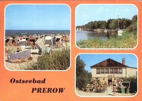 Prerow Ostseebad Strand Seglerhafen HO Milchbar am Duenenhaus Kat. Darss