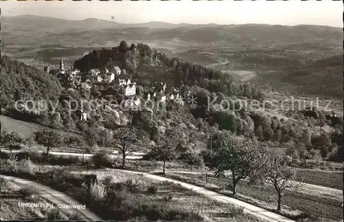 Lindenfels Odenwald Fliegeraufnahme Kat. Lindenfels