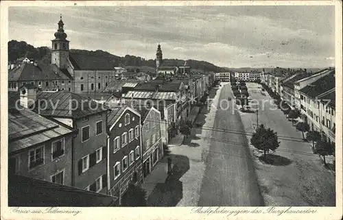 Tittmoning Salzach Stadtplatz Kat. Tittmoning