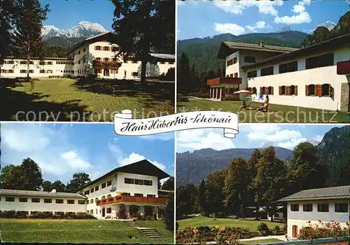 Schoenau Berchtesgaden Eisenbahner Erholungsheim Haus Hubertus Kat. Berchtesgaden