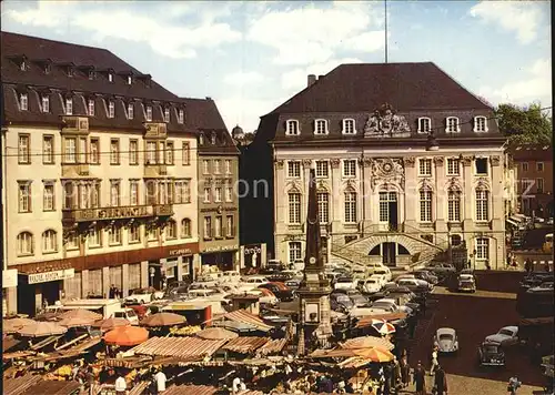 Bonn Rhein Markt und Rathaus Kat. Bonn