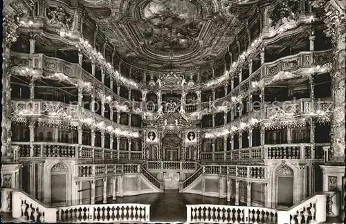 Bayreuth Markgraefliches Opernhaus Zuschauerraum Kat. Bayreuth