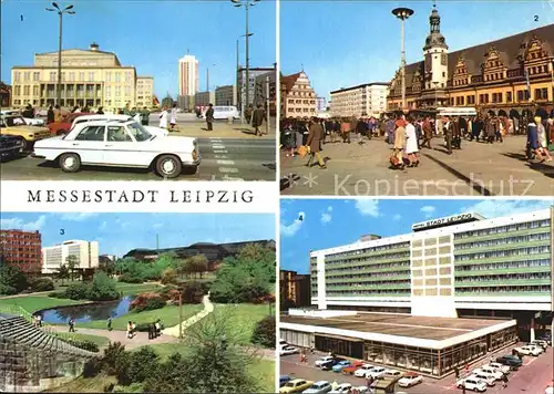 Leipzig Opernhaus Altes Rathaus Alte Waage Markt Schwanenteich Interhotel Stadt Leipzig Kat. Leipzig