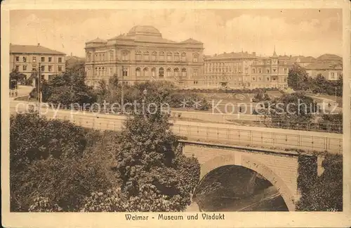 Weimar Thueringen Museum und Viadukt Kat. Weimar