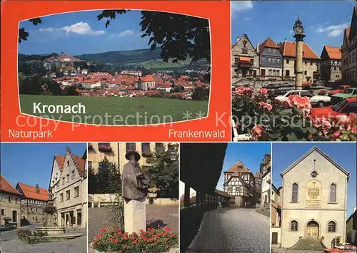 Kronach Oberfranken Denkmal Brunnen Kat. Kronach