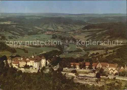 Langenburg Wuerttemberg Schloss Panorama Hohenloher Land Fliegeraufnahme Kat. Langenburg