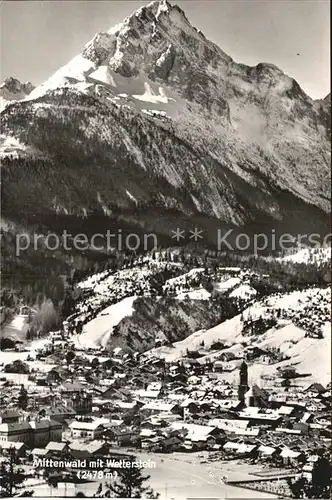 Mittenwald Bayern Wetterstein Kat. Mittenwald