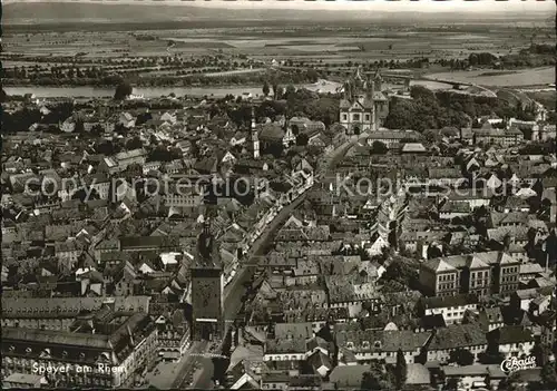 Speyer Rhein Fliegeraufnahme Kat. Speyer