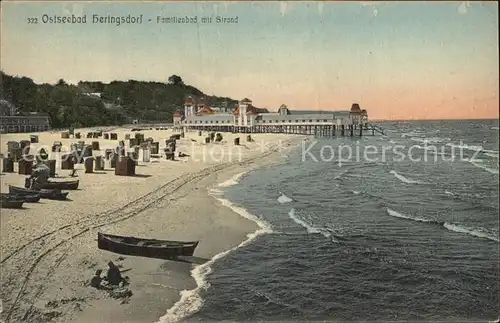 Heringsdorf Ostseebad Usedom Familienbad Strand Seebruecke Kat. Heringsdorf