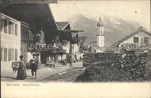 Garmisch Partenkirchen Sonnenstrasse Kirche  Kat. Garmisch Partenkirchen