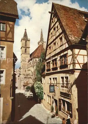 Rothenburg Tauber Hotel Cafe Reichskuechenmeister Kat. Rothenburg ob der Tauber