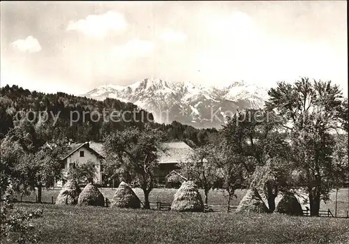 Bad Heilbrunn Alpenblick vom Haus Enzian Kat. Bad Heilbrunn