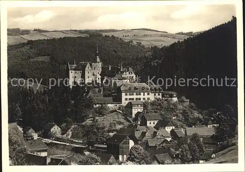 Lauenstein Oberfranken Burg Fraenkisch Thueringische Grenzwarte Kat. Ludwigsstadt