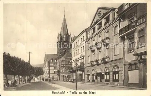 Bernkastel Kues Ansicht Mosel Kirche Kat. Bernkastel Kues