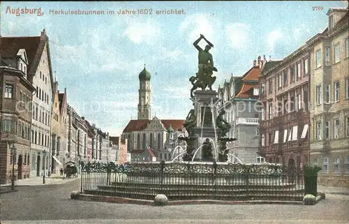 Augsburg Herkulesbrunnen Jahr 1602 Kat. Augsburg