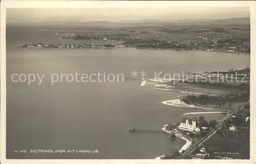 Lindau Bodensee Deutsches Ufer Luftbild Kat. Lindau (Bodensee)