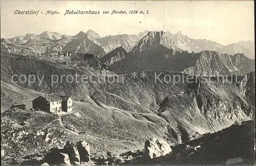 Oberstdorf Nebelhornhaus Allgaeu Kat. Oberstdorf