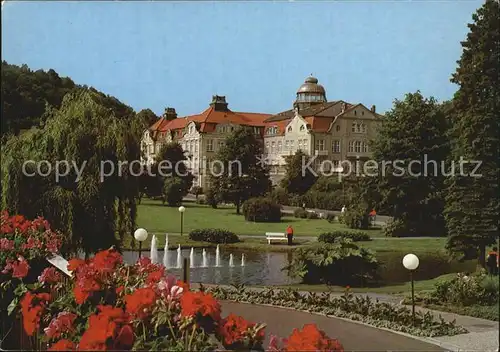 Bad Salzschlirf Kurhotel Badehof Parkanlagen Teich Kat. Bad Salzschlirf