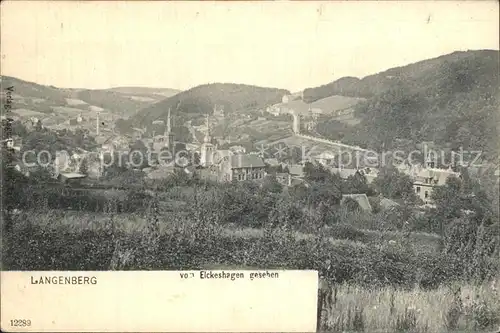 Langenberg Erzgebirge Blick von Eickeshagen Kat. Schwarzenberg