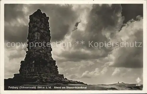 Feldberg Schwarzwald Bismarckdenkmal Kat. Feldberg (Schwarzwald)