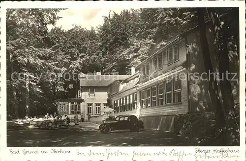 Grund Harz Bad Iberger Kaffeehaus Herm Thiele Heilbad Kat. Bad Grund (Harz)