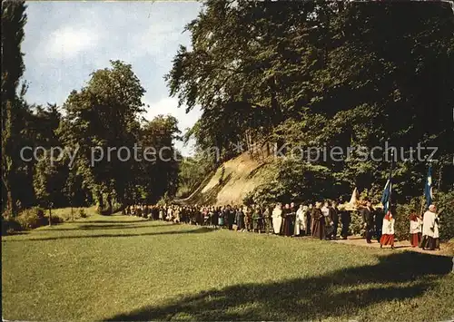 Marienthal Geisenheim Kloster Marienthal Prozession mit Gnadenbild Kat. Geisenheim