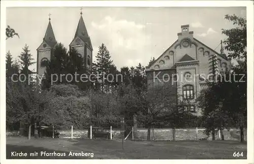 Arenberg Koblenz Kirche Pfarrhaus Kat. Koblenz