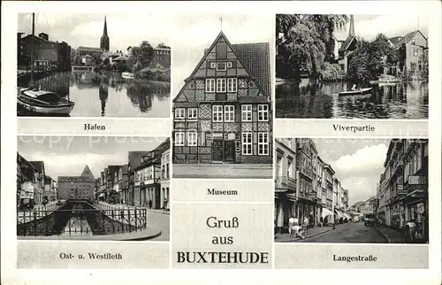 Buxtehude Ost West Fleth Hafen Viverpartie Langestrasse Museum Kat. Buxtehude