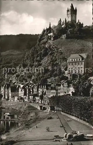 Cochem Mosel Teilansicht mit Burg Kat. Cochem