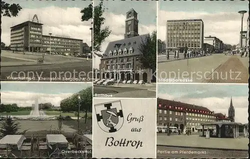 Bottrop Verwaltung Rheinstahl Bergbau Rathaus Stadtsparkasse  Kat. Bottrop