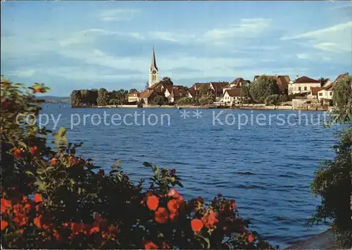 Berlingen Untersee Kirche Panorama Kat. Berlingen