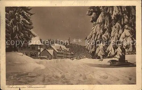 Ruhestein Kurhaus Wintersportplatz Kat. Baiersbronn