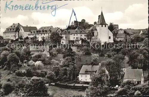 Kronenburg Eifel Kirche Panorama Kat. Dahlem