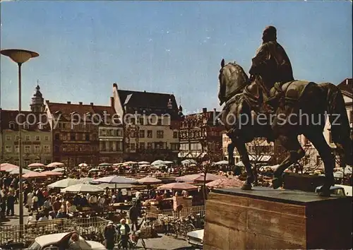 Landau Pfalz Rathausplatz Reiterstandbild Kat. Landau in der Pfalz