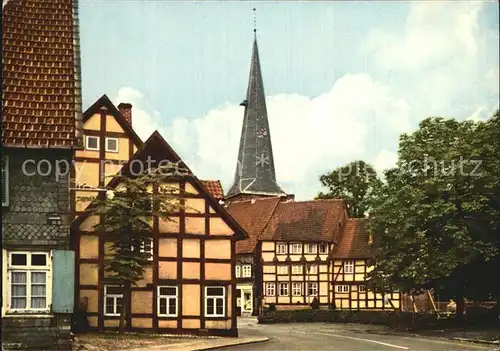 Guetersloh Fachwerkhaeuser Ecke Kirchstrasse Berliner Strasse Kat. Guetersloh