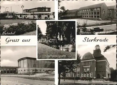 Sterkrade Bahnhof Maedchengymnasium Hallenbad Knabengymnasium Kat. Oberhausen