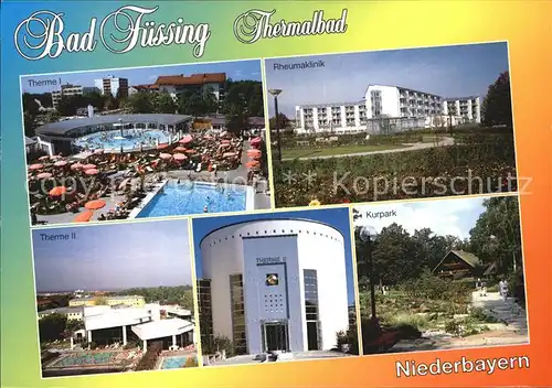 Bad Fuessing Therme I+II Kurpark Rheumaklinik Kat. Bad Fuessing