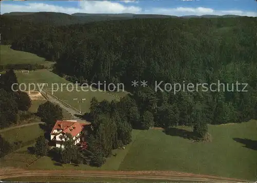 Laubach Hessen Hotel Pension Waldhaus Fliegeraufnahme Kat. Laubach Vogelsberg