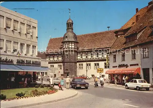 Hoexter Weser Weserstrasse Rathaus Fachwerk Kat. Hoexter