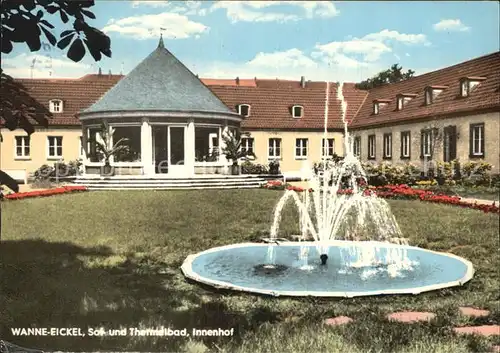 Wanne Eickel Sol Thermalbad Innenhof Springbrunnen Kat. Herne