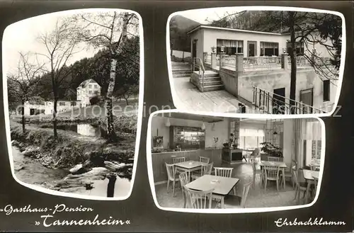 Oppenhausen Ehrbachklamm Gasthaus Pension Tannenheim Kat. Boppard