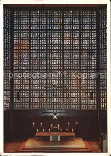 Berlin Kaiser Wilhelm Gedaechtniskirche Inneres Kat. Berlin