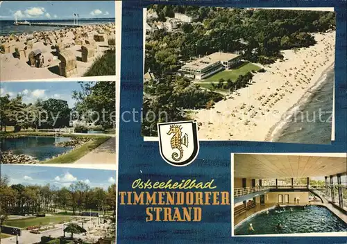 Timmendorfer Strand Ostseeheilbad Hallenbad Strand Fliegeraufnahme Kat. Timmendorfer Strand